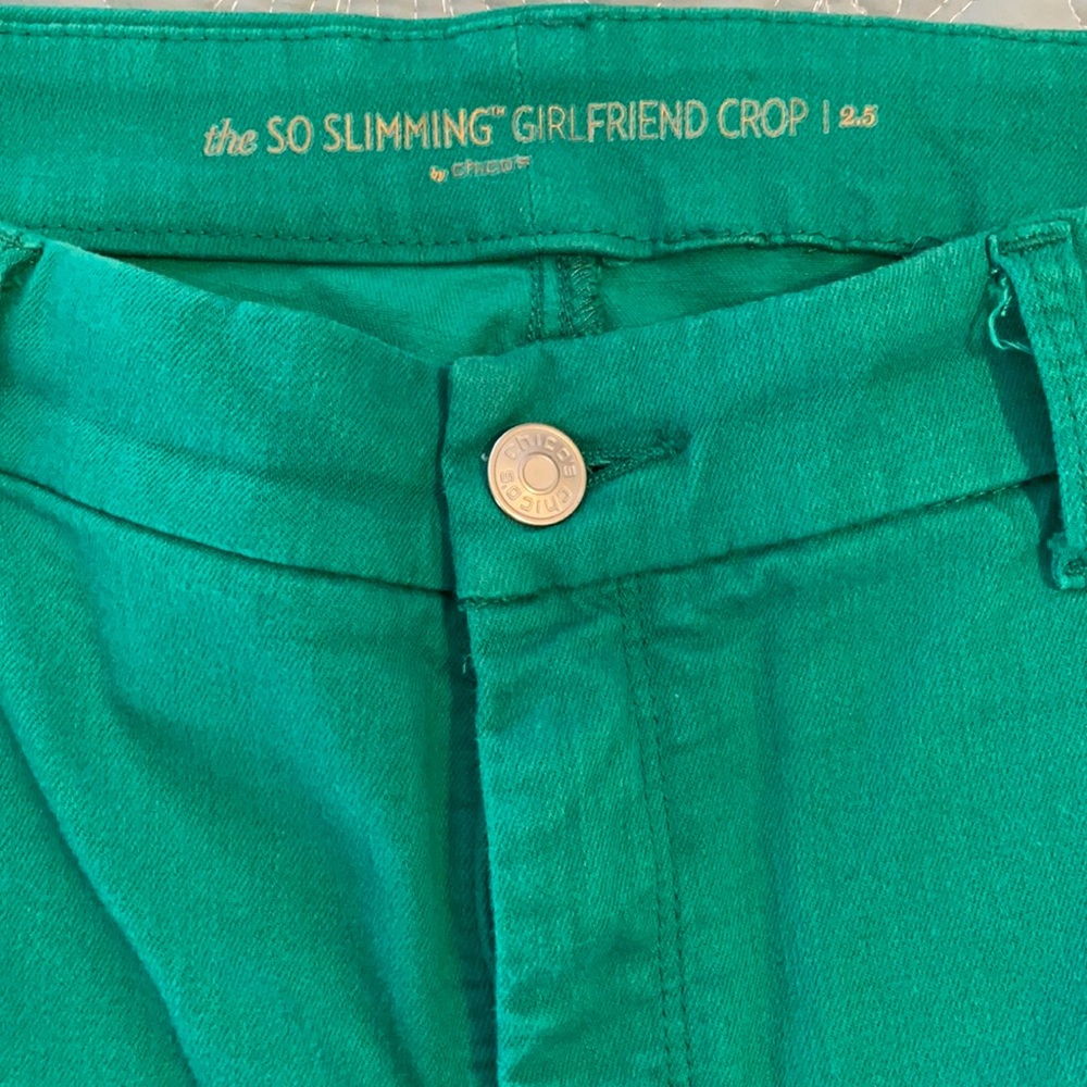 Chico’s So Slimming Girlfriend Crop Jeans Size 2.5